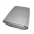 Tarps Now 5 ft x 5 ft Heavy Duty 20 Mil Tarp, Gray, Vinyl FSVC18G-0505